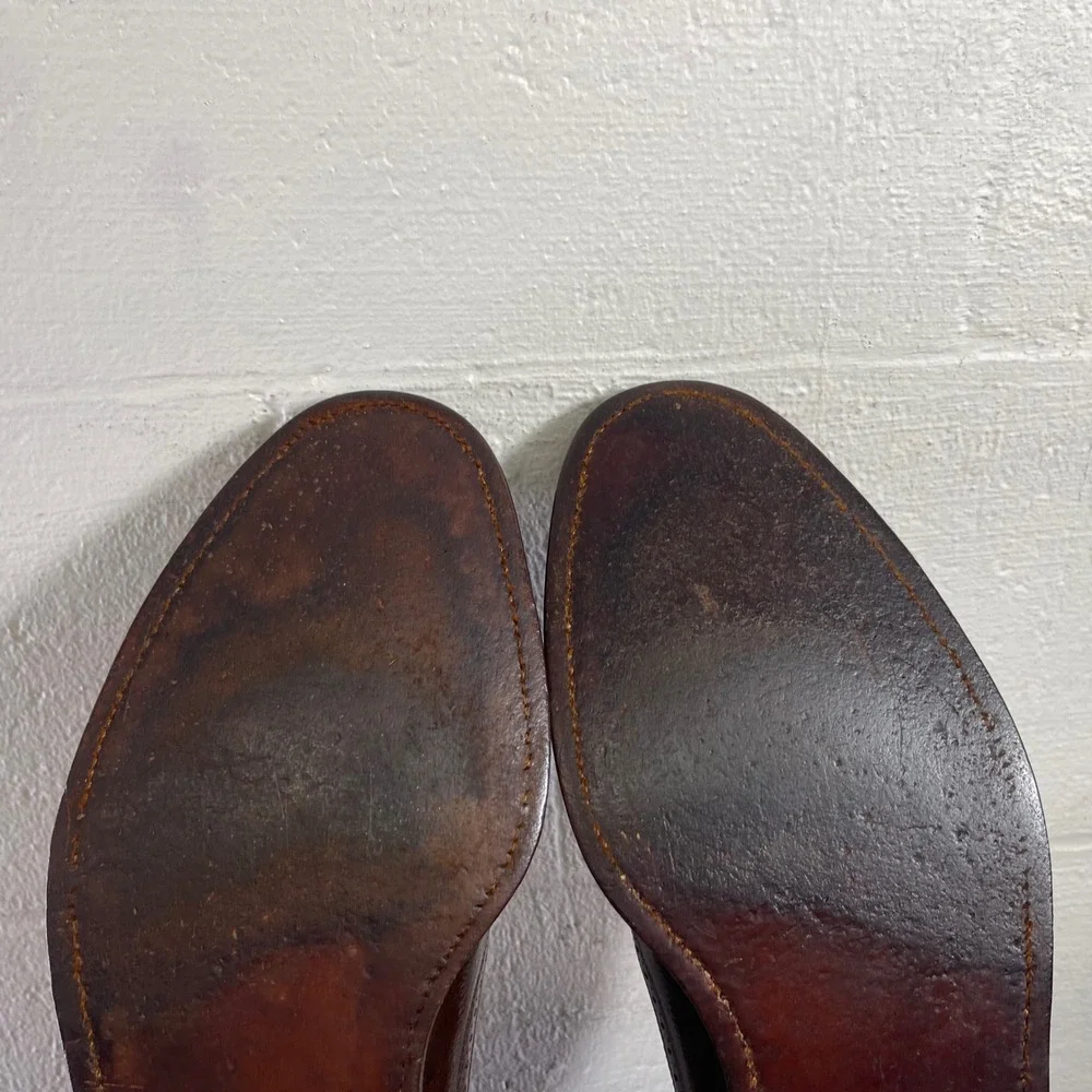 Allen Edmonds MacNeil 9157 Wingtip Brown Leather Oxford Dress Shoes Men's 10.5 D